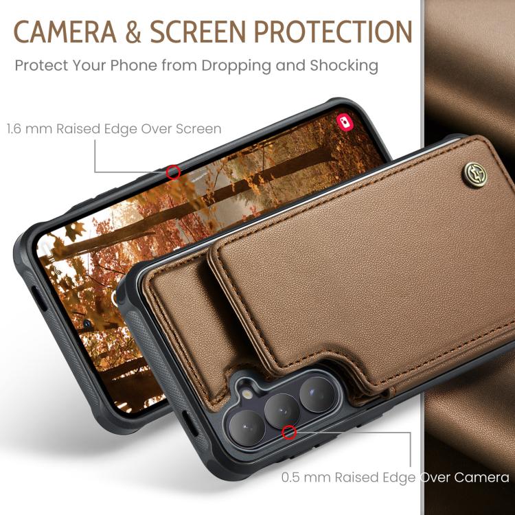 Porta carte RFID antifurto CaseMe C22 per Samsung Galaxy S26, A57, A37 e S25