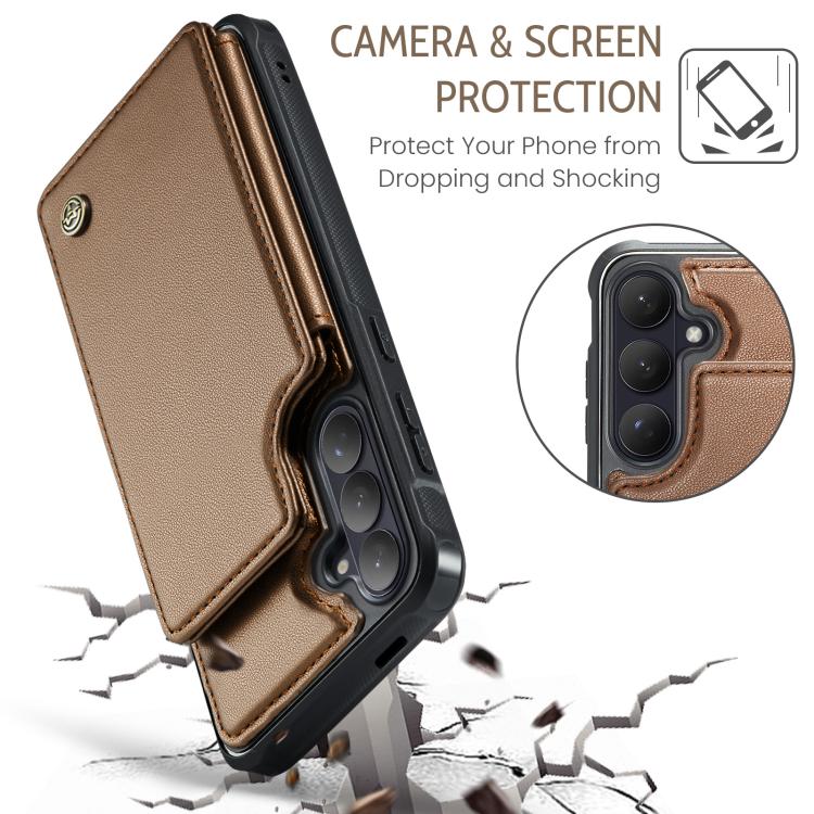 Porta carte RFID antifurto CaseMe C22 per Samsung Galaxy S26, A57, A37 e S25