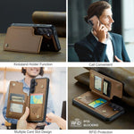 Porta carte RFID antifurto CaseMe C22 per Samsung Galaxy S26, A57, A37 e S25