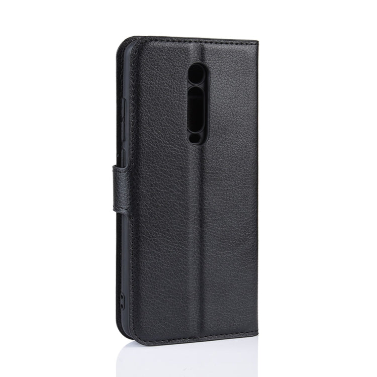 Custodia in pelle a libro orizzontale Litchi Texture per Xiaomi Redmi K20/K20 Pro/Mi 9T/Mi 9T Pro, con portafoglio, supporto e slot per carte