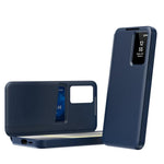 Custodia in pelle Smart View Window con slot carte per Samsung Galaxy S24+, S24