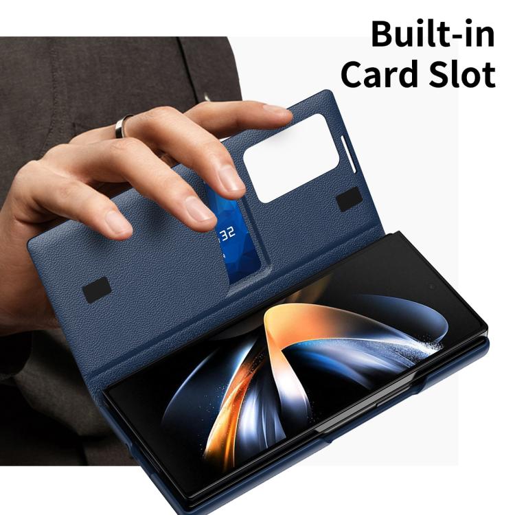 Custodia in pelle Smart View Window con slot per carte per Samsung Galaxy Z