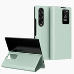 Custodia in pelle Smart View Window con slot per carte per Samsung Galaxy Z