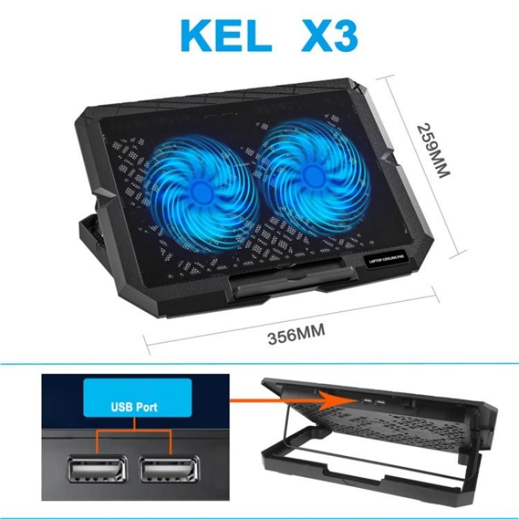 X3 Laptop Cooling Pad doppia ventola 14cm USB