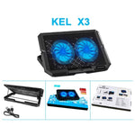X3 Laptop Cooling Pad doppia ventola 14cm USB