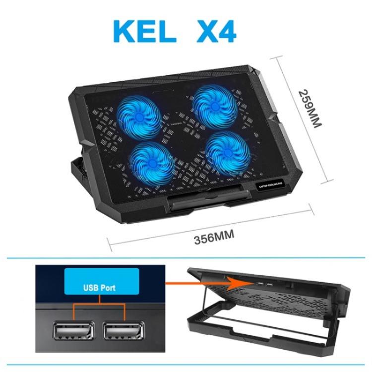 X4 Pad Raffreddamento Laptop 4 Ventole 7 Velocità