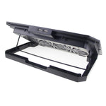 Supporto laptop regolabile con doppia porta USB e raffreddamento