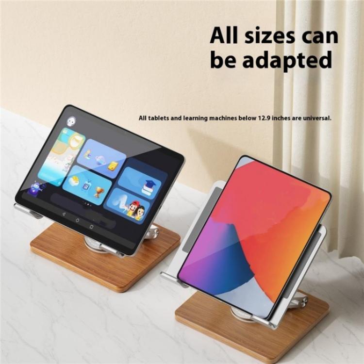 Supporto da tavolo pieghevole in legno per tablet e laptop