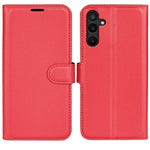 Custodia in pelle con supporto e motivo a flip orizzontale per Galaxy M36 5G e