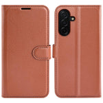 Custodia in pelle con supporto e motivo a flip orizzontale per Galaxy A37 e A27
