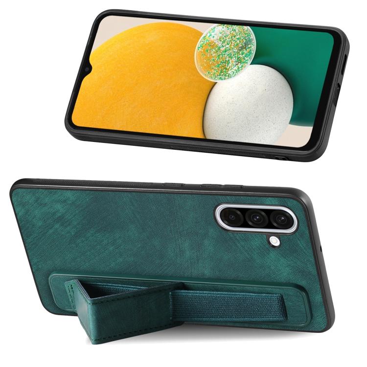 Custodia retro in pelle con porta braccialetto per Samsung Galaxy A36