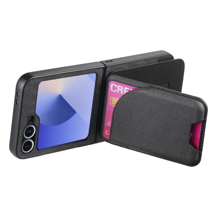 Custodia con retro magnetico in pelle per Galaxy Z Flip5, Flip4 e Flip3 5G