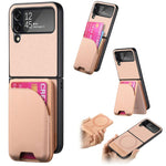 Custodia con retro magnetico in pelle per Galaxy Z Flip5, Flip4 e Flip3 5G