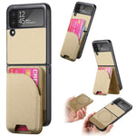 Custodia con retro magnetico in pelle per Galaxy Z Flip5, Flip4 e Flip3 5G