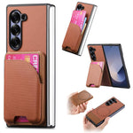 Custodia magnetica in pelle e tessuto per Galaxy Z Fold8 Ultra 5G, Fold7 5G e