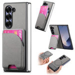 Custodia magnetica in pelle e tessuto per Galaxy Z Fold8 Ultra 5G, Fold7 5G e