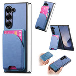 Custodia magnetica in pelle e tessuto per Galaxy Z Fold8 Ultra 5G, Fold7 5G e