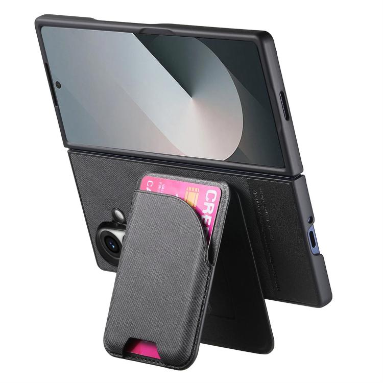 Custodia magnetica in pelle e tessuto per Galaxy Z Fold8 Ultra 5G, Fold7 5G e