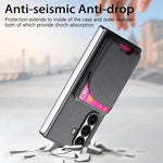 Custodia magnetica in pelle e tessuto per Galaxy Z Fold8 Ultra 5G, Fold7 5G e