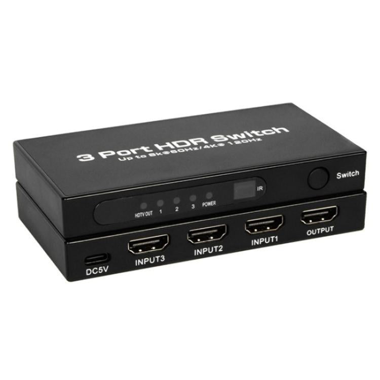 Switch HDMI 3x1 8K 60Hz per console gaming e PC