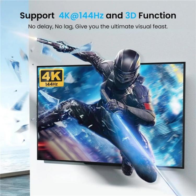 Splitter DisplayPort 1.4 4K 144Hz con Audio e MST Hub