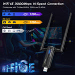 EDUP EP-AX1672 Adattatore WiFi 6E USB 3.0 AX3000