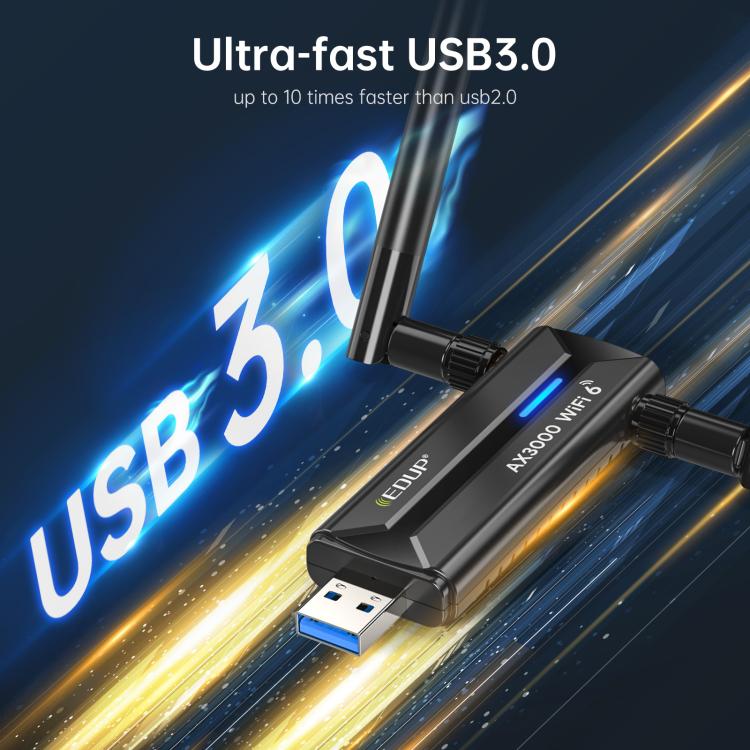 EDUP EP-AX1672 Adattatore WiFi 6E USB 3.0 AX3000