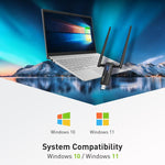 EDUP EP-AX1672 Adattatore WiFi 6E USB 3.0 AX3000