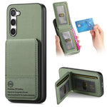 Custodia per cellulare con apertura verticale in tessuto twill e pelle con