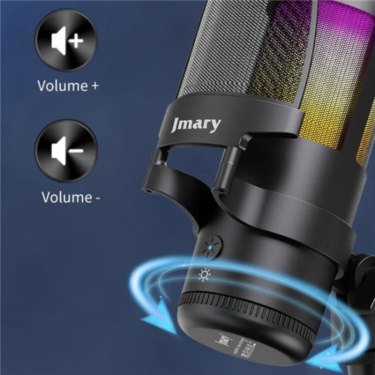 Microfono da tavolo JMARY MC-PW13 cardioide con luce RGB - immagine 5