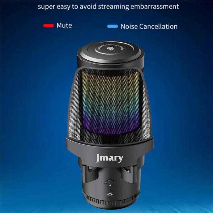 Microfono da tavolo JMARY MC-PW13 cardioide con luce RGB - immagine 9