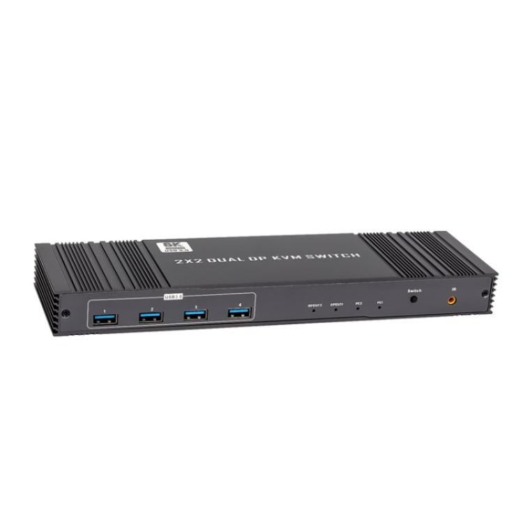 KVM Switch USB 3.0 Dual DisplayPort 8K 60Hz per 2 PC