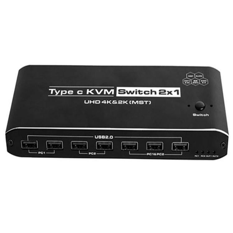 Adattatore HDMI doppio schermo USB-C per Mac con switch KVM
