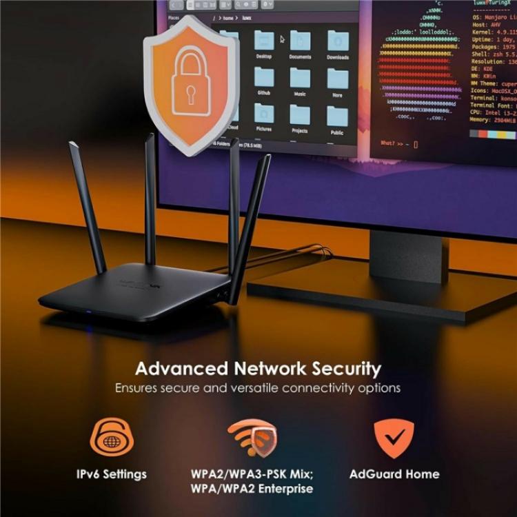 Wavlink WN530BE1 Router Wi-Fi 7 Dual Band Gigabit