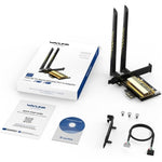 Adattatore rete WiFi 6E PCIe WAVLINK AX5400 tripla banda