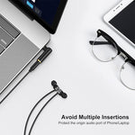 Adattatore audio 3,5mm TRRS angolo 90° maschio-femmina