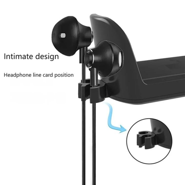 Supporto girevole 360° per cuffie da scrivania