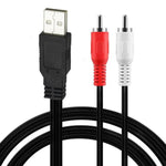 Cavo USB 2.0 maschio a 2 RCA maschio 1,5m