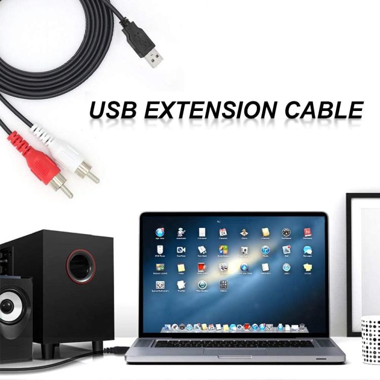 Cavo USB 2.0 maschio a 2 RCA maschio 1,5m