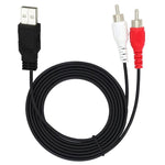 Cavo USB 2.0 maschio a 2 RCA maschio 1,5m