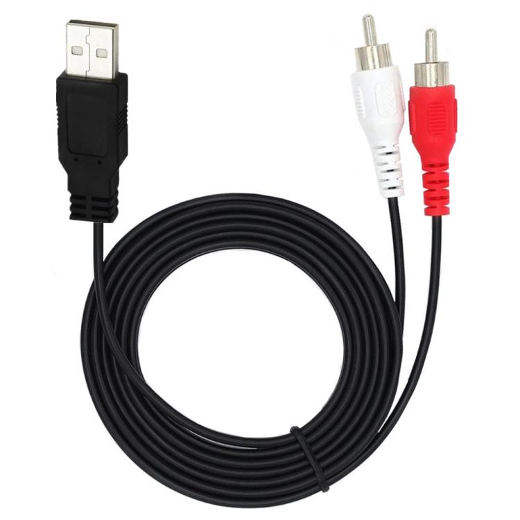 Cavo USB 2.0 maschio a 2 RCA maschio 1,5m