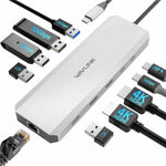 Docking Station WAVLINK 10 in 1 USB-C PD 100W Dual HD