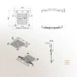 Supporto da scrivania regolabile per laptop 17-30 pollici