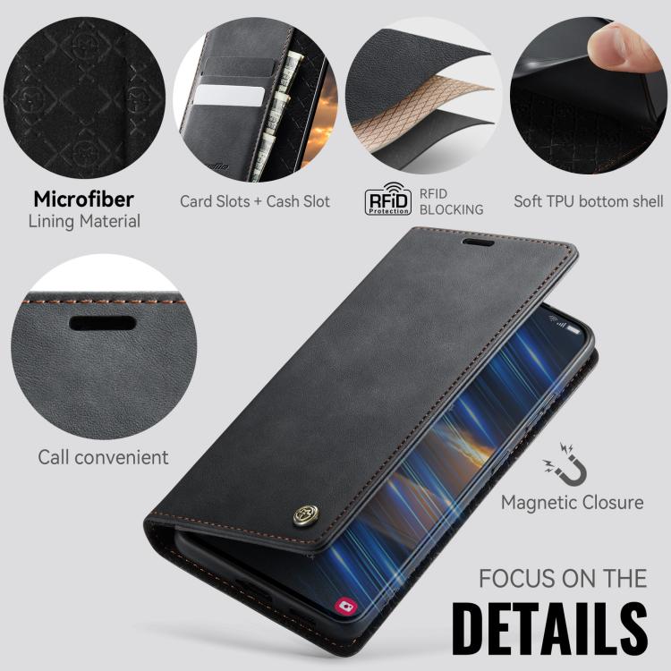 Custodia per telefono CaseMe 033 con fodera in pelle di vitello, inserti in microfibra e protezione RFID., For Samsung Galaxy S21 Ultra 5G, For Samsung Galaxy Note20 Ultra, For Samsung Galaxy S20 Ultra, For Samsung Galaxy S20