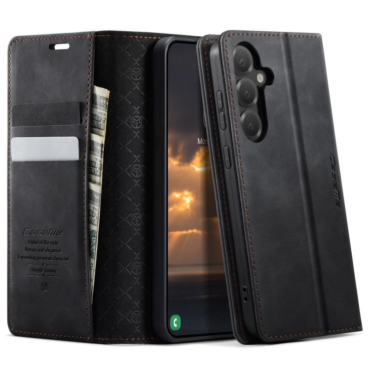 Custodia per telefono CaseMe 033 con fodera in pelle di vitello, inserti in microfibra e protezione RFID., For Samsung Galaxy S10, For Samsung Galaxy A17, For Samsung Galaxy S24 / S25 5G, For Samsung Galaxy S24+ / S25+ 5G