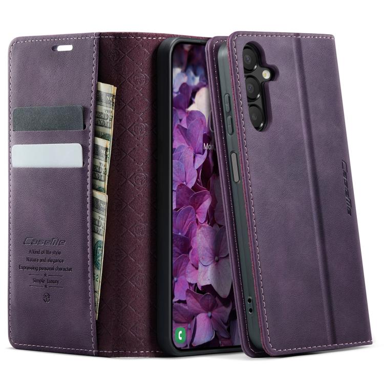 Custodia per telefono CaseMe 033 con fodera in pelle di vitello, inserti in microfibra e protezione RFID., For Samsung Galaxy A14, For Samsung Galaxy A13 / A04s, For Samsung Galaxy A52 / A52s 5G, For Samsung Galaxy A50s / A30s