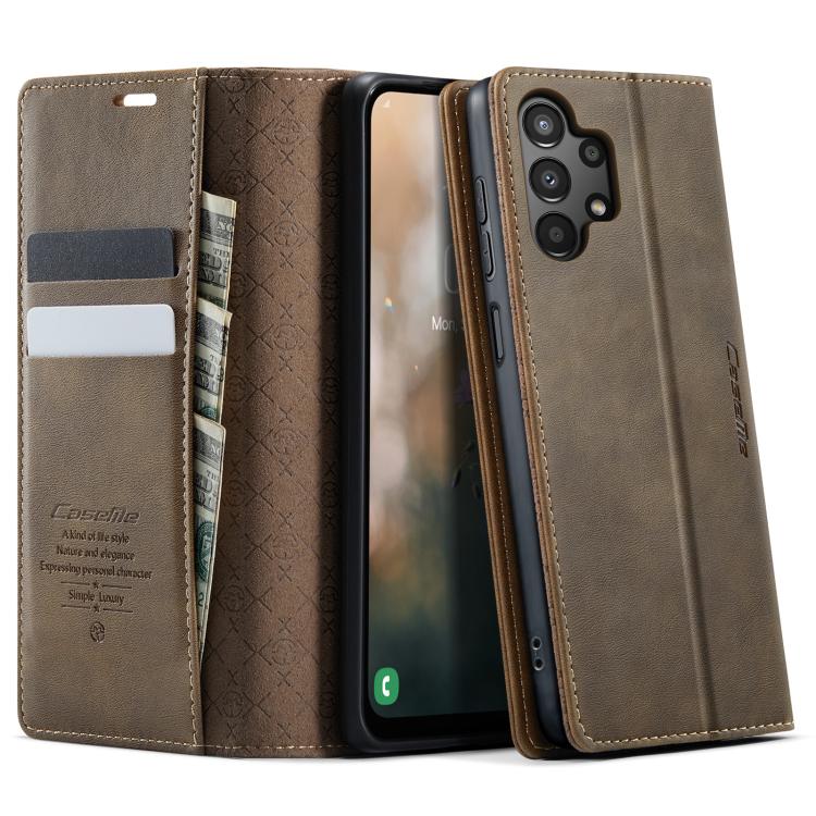 Custodia per telefono CaseMe 033 con fodera in pelle di vitello, inserti in microfibra e protezione RFID., For Samsung Galaxy A14, For Samsung Galaxy A13 / A04s, For Samsung Galaxy A52 / A52s 5G, For Samsung Galaxy A50s / A30s