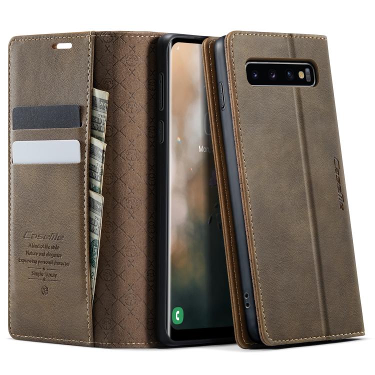 Custodia per telefono CaseMe 033 con fodera in pelle di vitello, inserti in microfibra e protezione RFID., For Samsung Galaxy S10, For Samsung Galaxy A17, For Samsung Galaxy S24 / S25 5G, For Samsung Galaxy S24+ / S25+ 5G