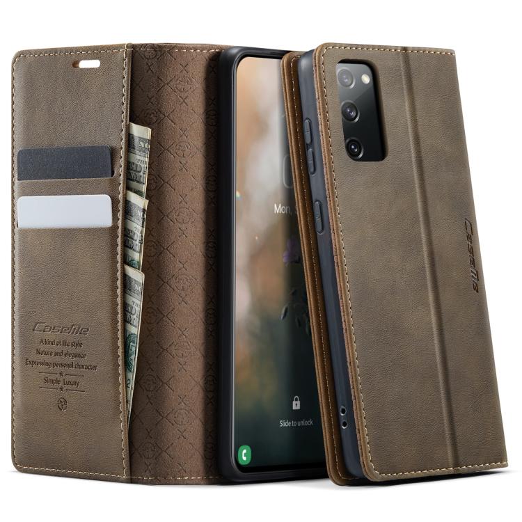 Custodia per telefono CaseMe 033 con fodera in pelle di vitello, inserti in microfibra e protezione RFID., For Samsung Galaxy S23 5G, For Samsung Galaxy A12 5G, For Samsung Galaxy S20 FE, For Samsung Galaxy A23 / M23