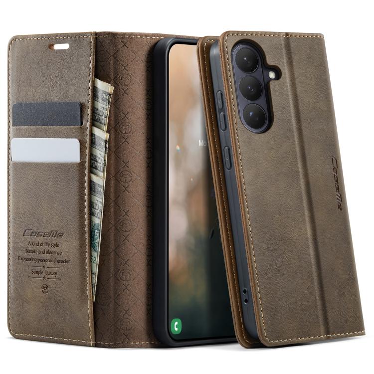Custodia per telefono CaseMe 033 con fodera in pelle di vitello, inserti in microfibra e protezione RFID., For Galaxy S26 FE 5G, For Galaxy Z Flip8 5G, For Galaxy S26+ 5G, For Galaxy S26 Ultra 5G